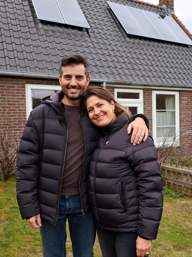 Bewoners voor hun verduurzaamde woning
